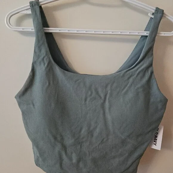 Old Navy Ribbed Tank Teal - Picture 1 of 4
